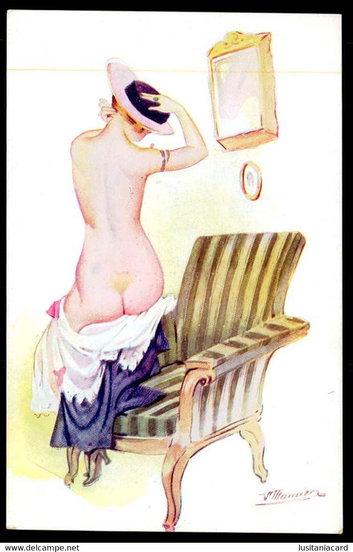 FRANCE - ILLUSTRATEURS - «Suzanne Meunier» - Jolie Effect De Dos .(Ed. L. E.- Déposé.Paris Nº 504) Carte Postale - Meunier, S.