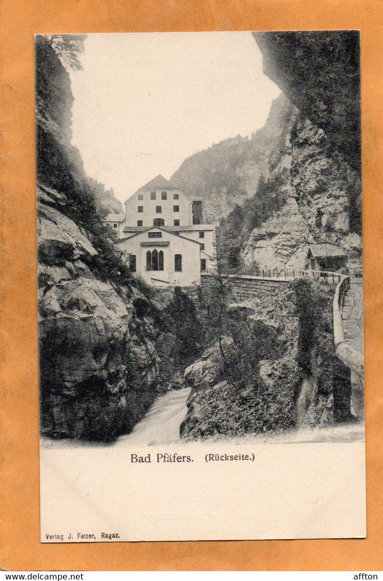 Bad Pfafers Switzerland 1900 Postcard - Pfäfers