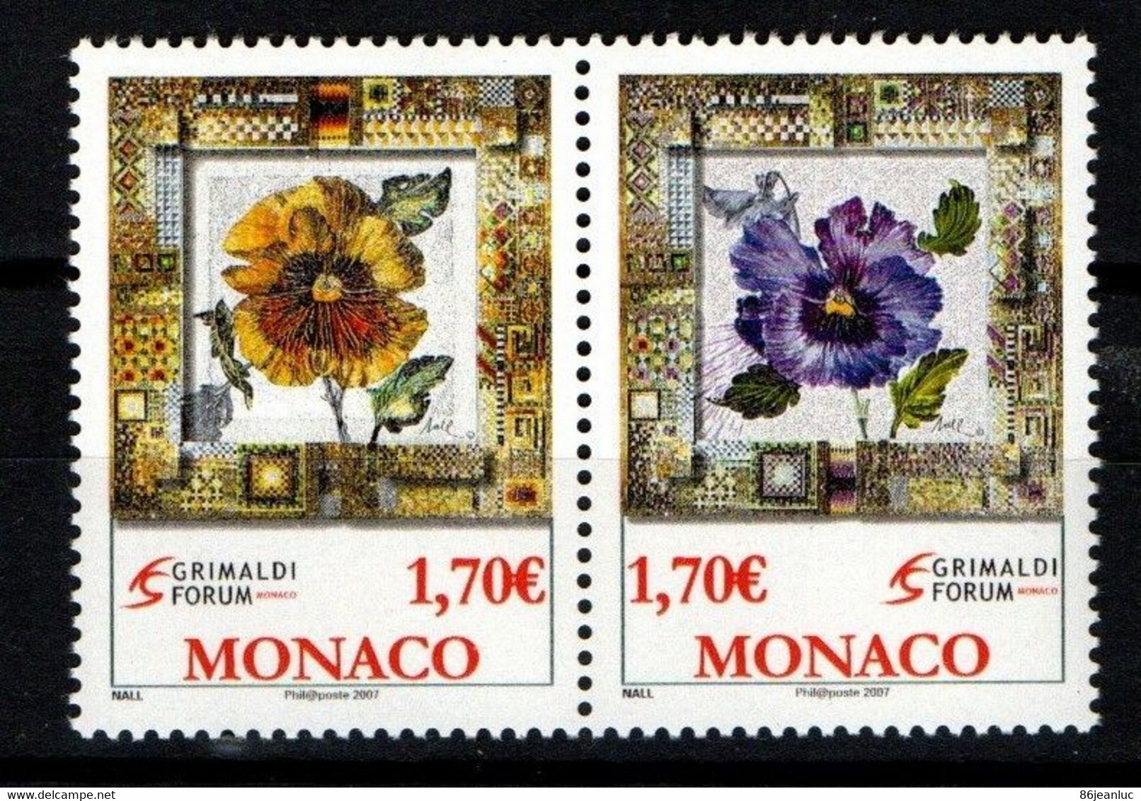 MONACO 2006 : N° 2575-2576 - Paire  " ART AU GRIMALDI FORUM " - Neuf** - - Unused Stamps