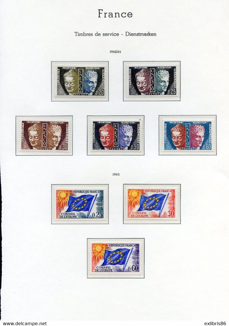 TIMBRES FRANCE REF260120...Lot De TIMBRES ANNEES 1964-1965, 6 Pages - Other & Unclassified