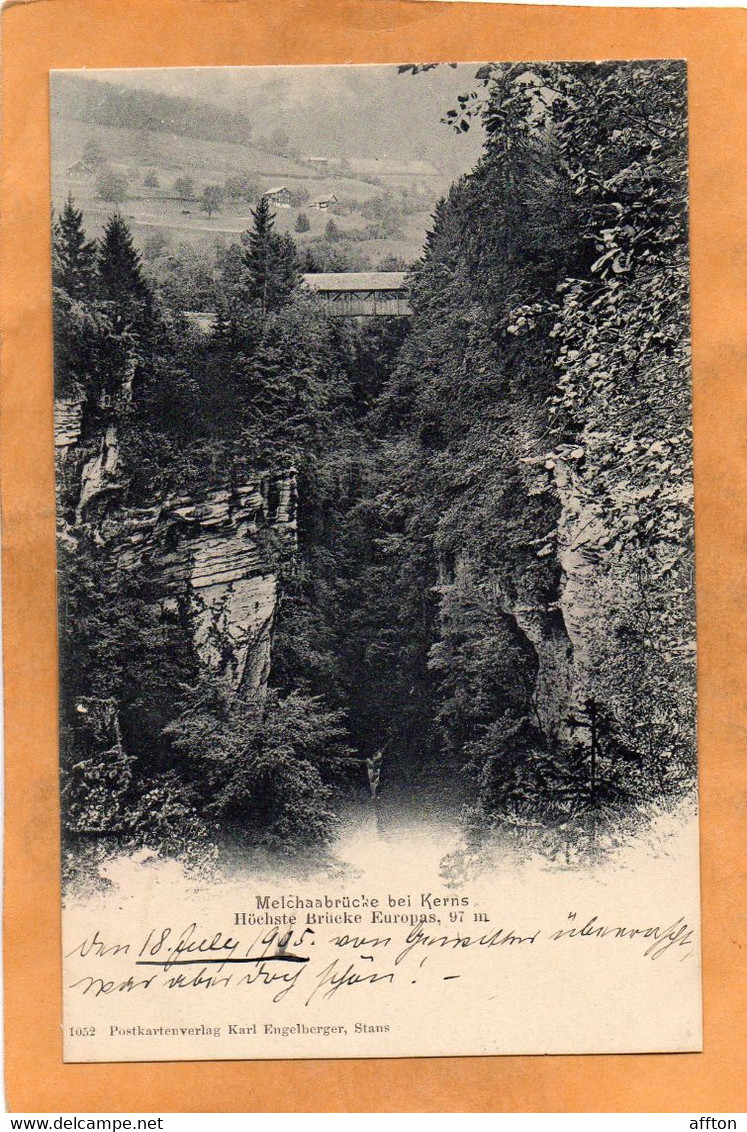 Kerns Switzerland 1900 Postcard - Kerns