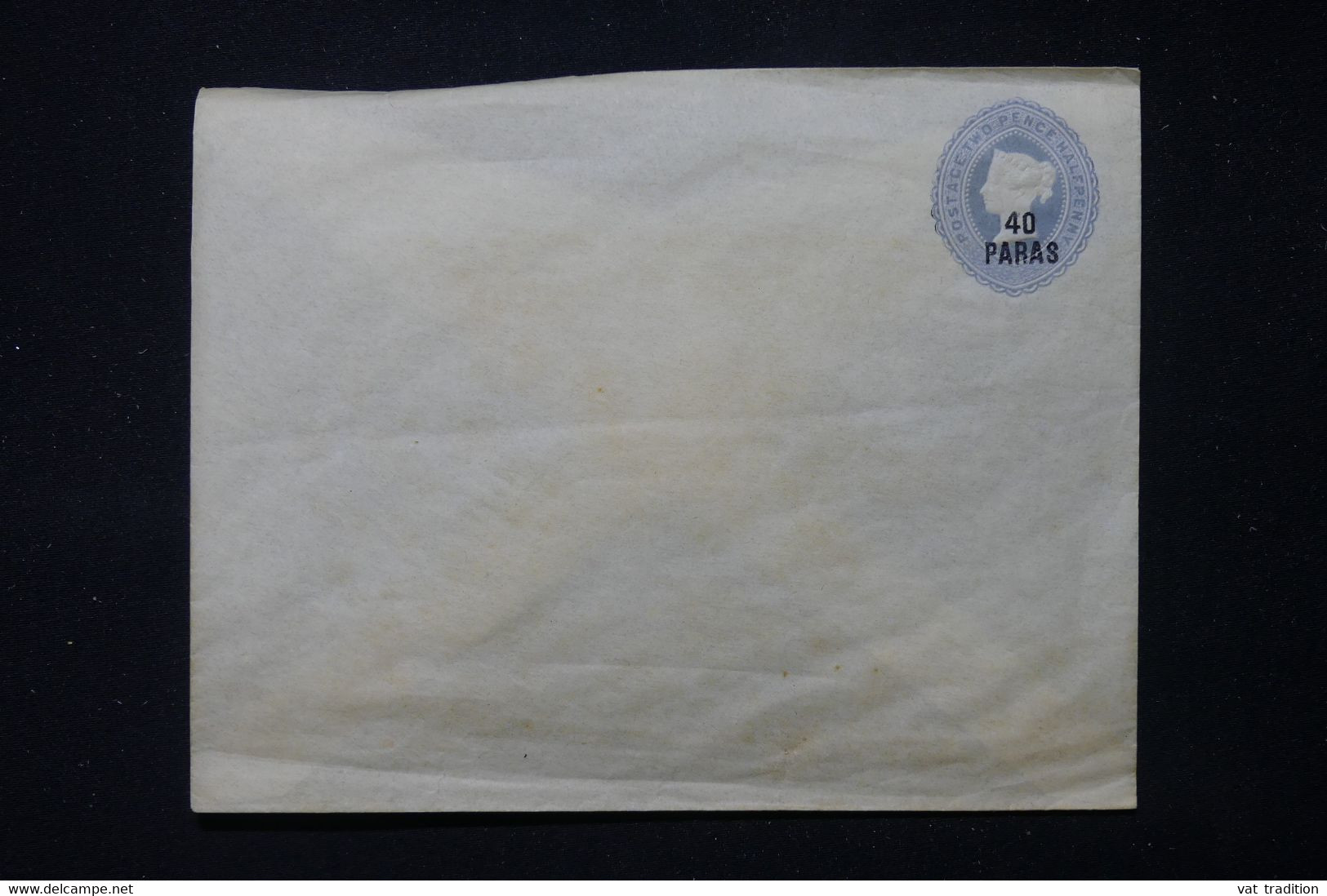 LEVANT BRITANNIQUE - Entier Postal ( Enveloppe ) Type Victoria Surchargé, Non Circulé - L 86417 - Levant Britannique