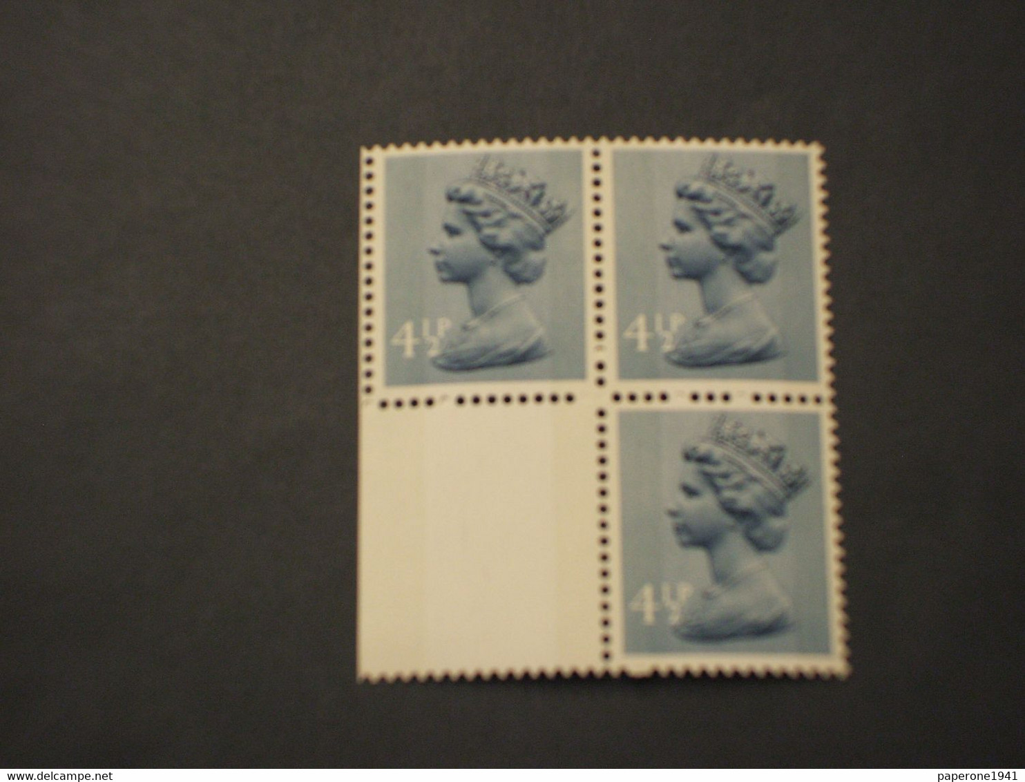 GRAN BRETAGNA - 1973 REGINA 4 1/2, Due Bande - NUOVO(++) - Unused Stamps