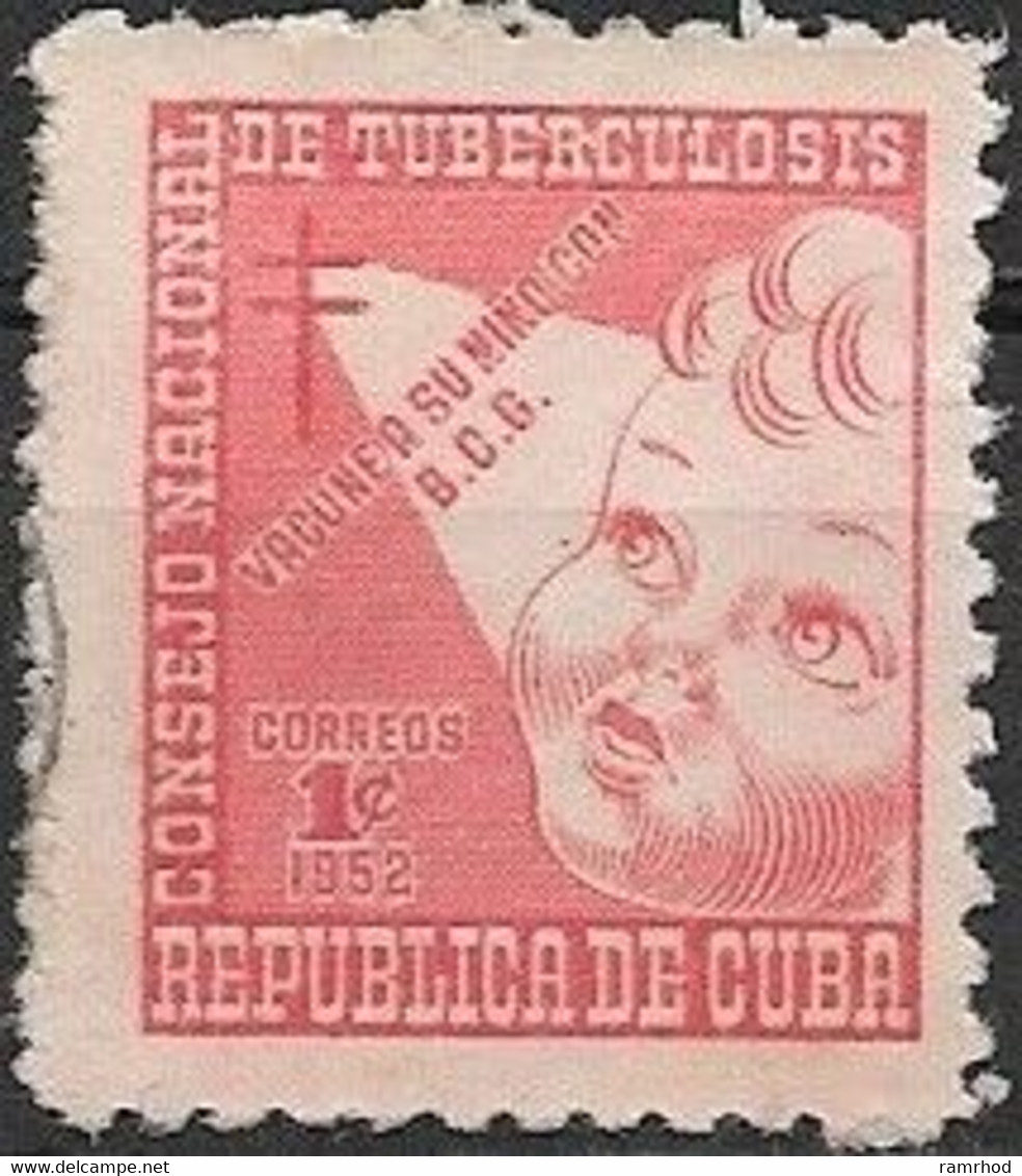 1952 Obligatory Tax. Anti- Tuberculosis - Child's Face - 1c - Red FU - Charity Issues