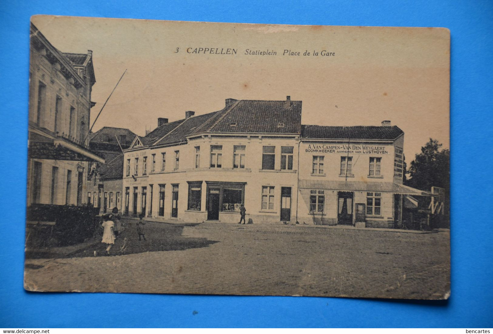 Cappellen 1923 : Statieplein - Place De La Gare Animée - Kapellen