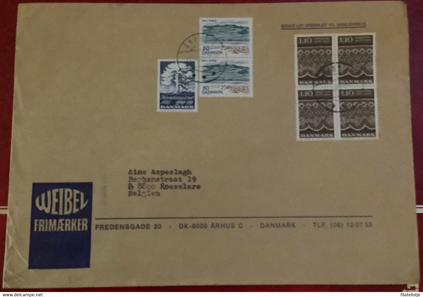 Enveloppe Uit Denemarken - Enteros Postales