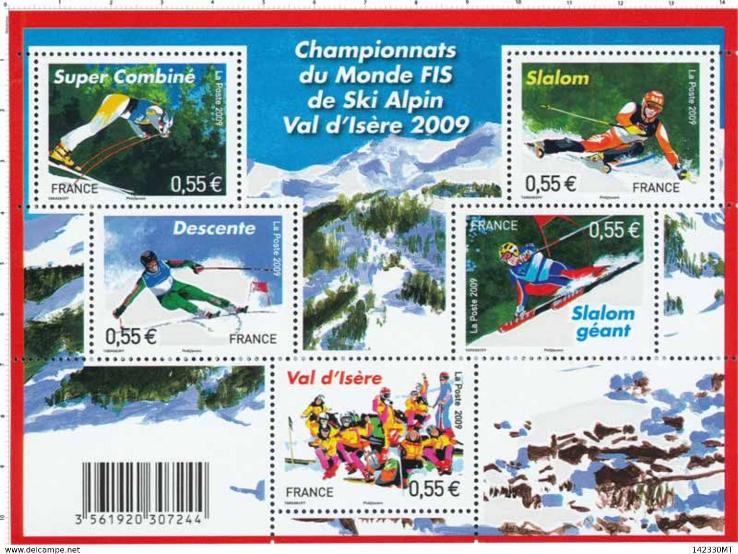 F 4329 Feuillet Championnat Du Monde De Ski Alpin Neuf (2009) - Ungebraucht
