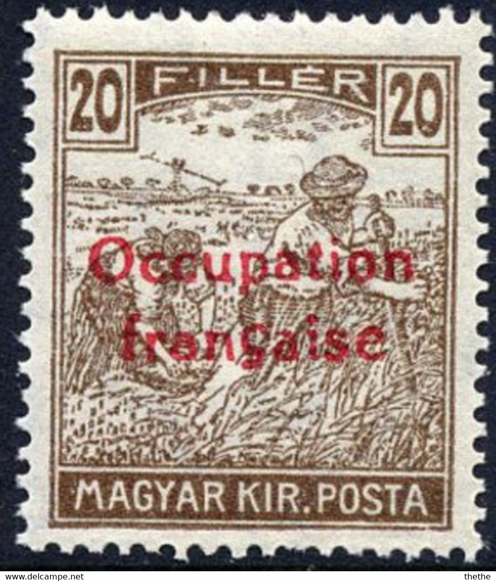 Hongrie - Occupation Française D'Arad - Timbre Surimprimé De Hongrie 1916-1917 - Unused Stamps