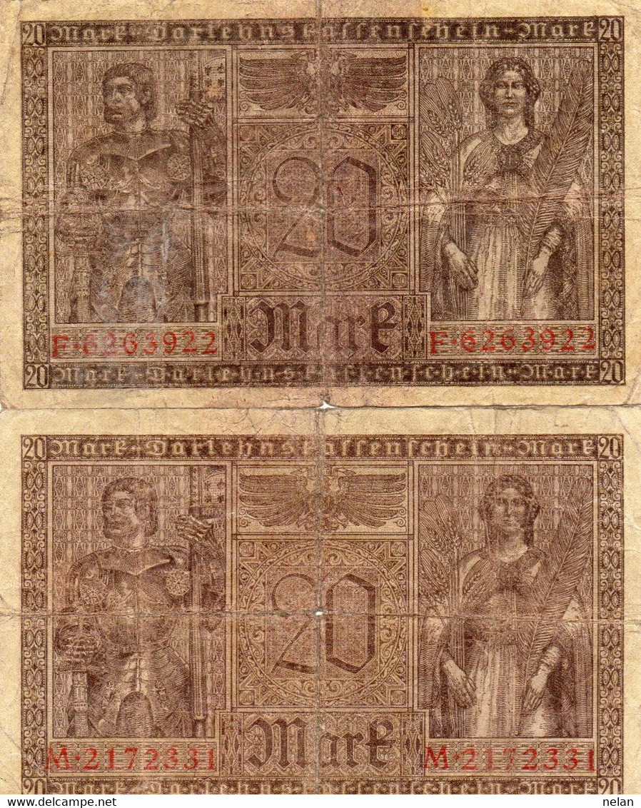 GERMANY- 20 MARK 1918  P-57  Circ. - 20 Mark