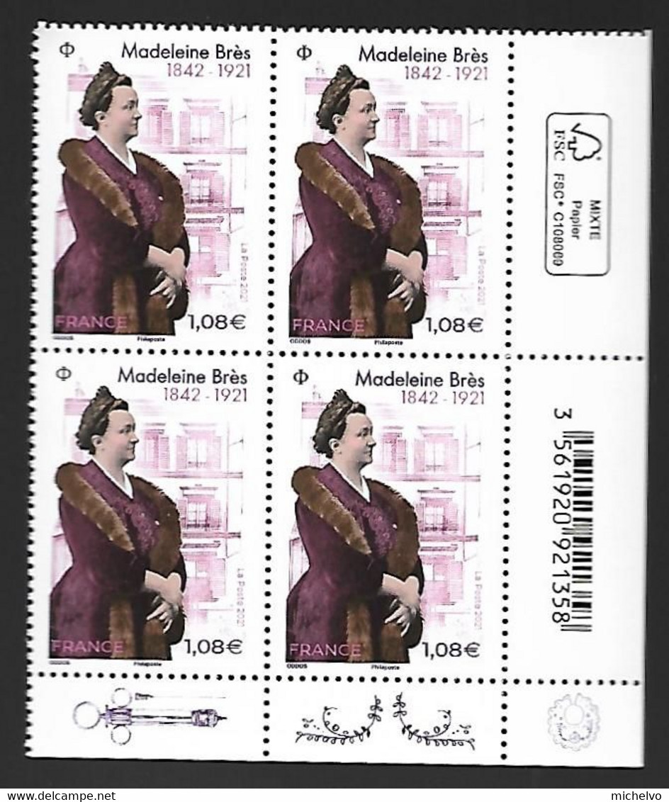 France 2021 - Yv N° 5463 ** - Madeleine Brès  (la Première Femme Française Docteur En Médecine) - Unused Stamps