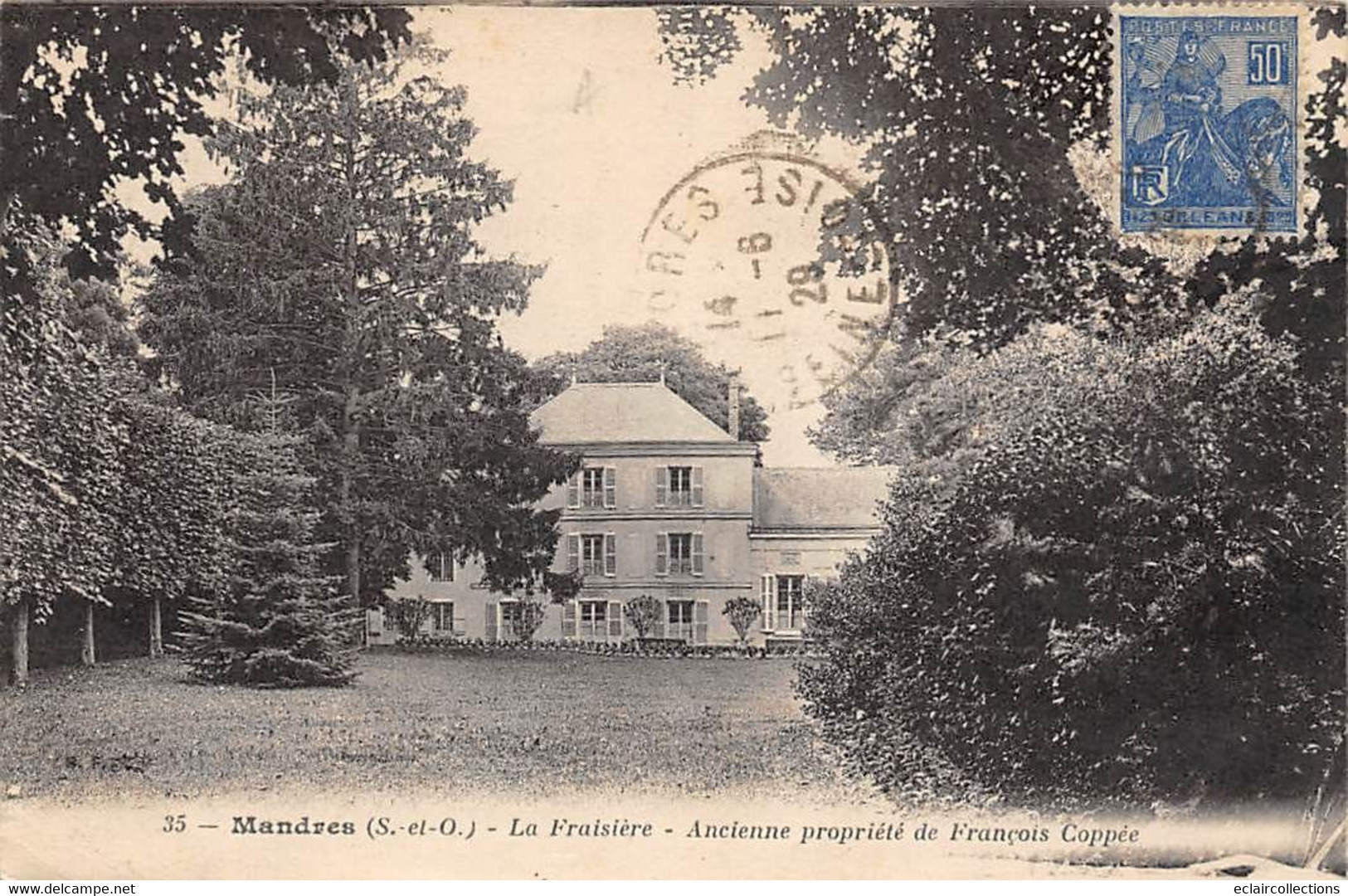 Mandres     78         La Fraisière   Ancienne Propriété De François Coppée              (voir Scan) - Other & Unclassified