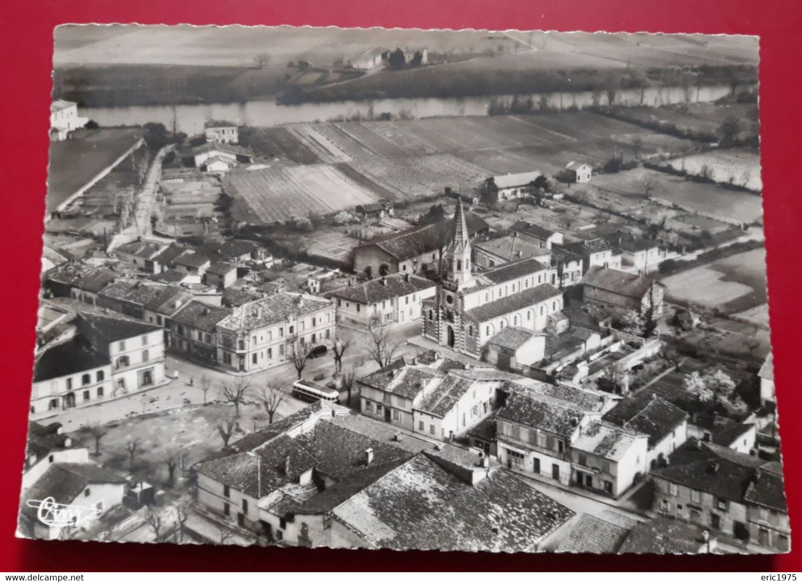 LABASTIDE ST PIERRE VUE AERIENNE CENTRE BOURG - Labastide Saint Pierre