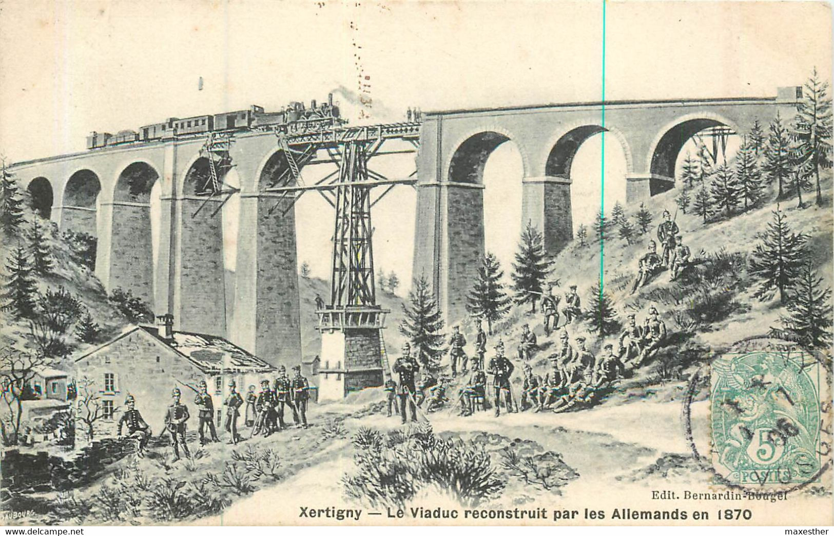 XERTIGNY Le Viaduc Reconstruit En 1870 Par Les Allemands - Xertigny