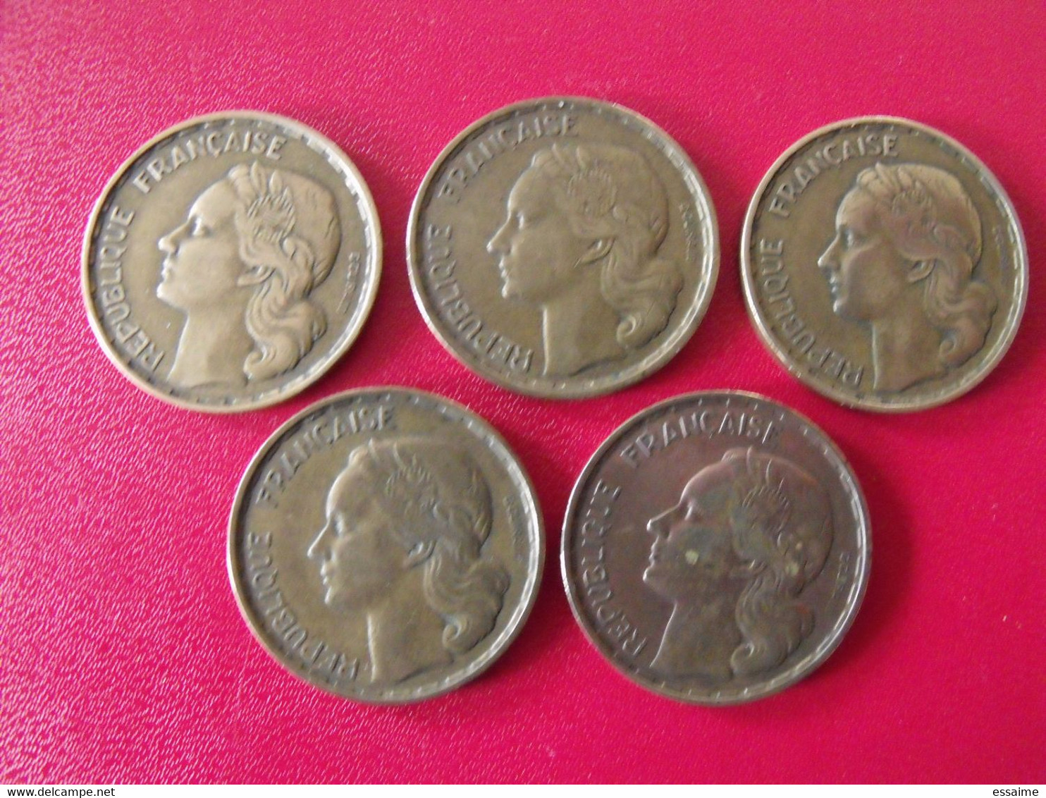 Lot De 5 Pièces 50 Francs  Guiraud. 1951,1952,1953 - Andere & Zonder Classificatie