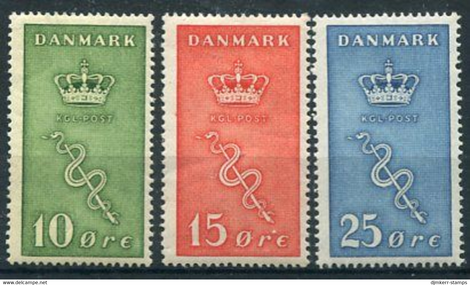 DENMARK 1929 Cancer Fund  LHM / *.  Michel 177-79 - Unused Stamps