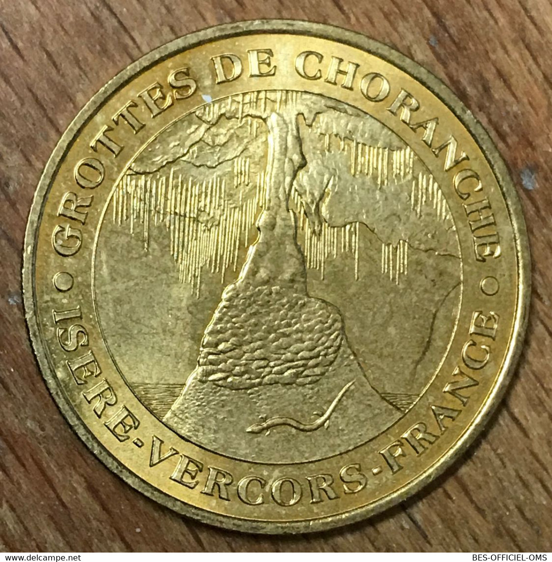 38 GROTTE DE CHORANCHE MDP 2001 MEDAILLE SOUVENIR MONNAIE DE PARIS JETON TOURISTIQUE MEDALS COINS TOKENS - 2001
