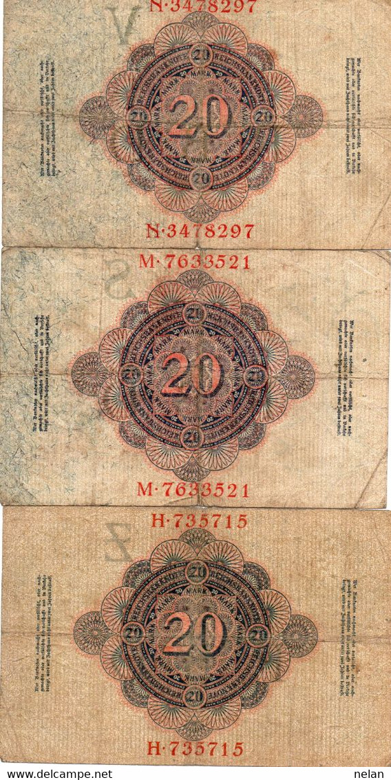 GERMANY- 20 MARK 1914  P-46b  Circ   V,S,Z - 20 Mark