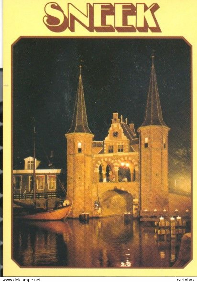 Sneek, Waterpoort (Een Raster Op De Kaart Is Veroorzaakt Door Het Scannen; De Afbeelding Is Helder) - Sneek