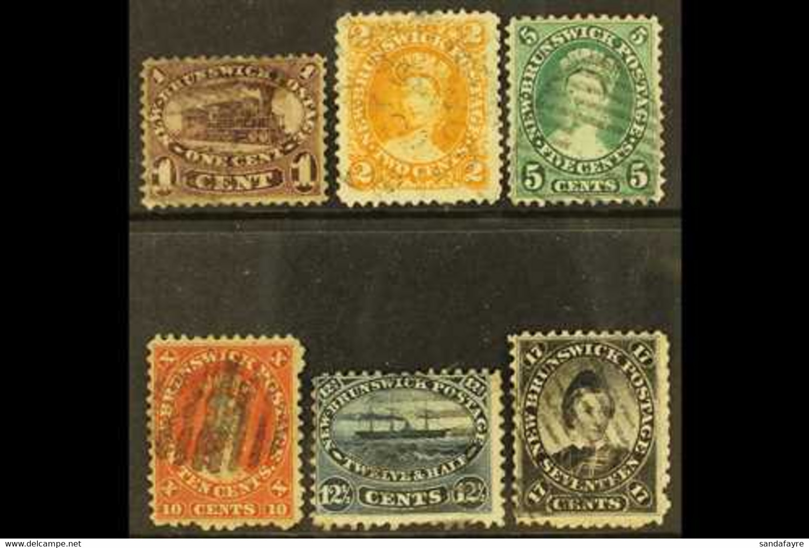 1860-63 Issued Set, One Of Each Value, SG 7/19, Good To Fine Used. (6 Stamps) For More Images, Please Visit Http://www.s - Andere & Zonder Classificatie