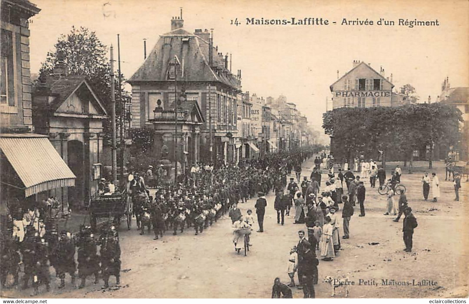 Maisons-Laffitte       78      Arrivée D 'un Régiment            (voir Scan) - Maisons-Laffitte