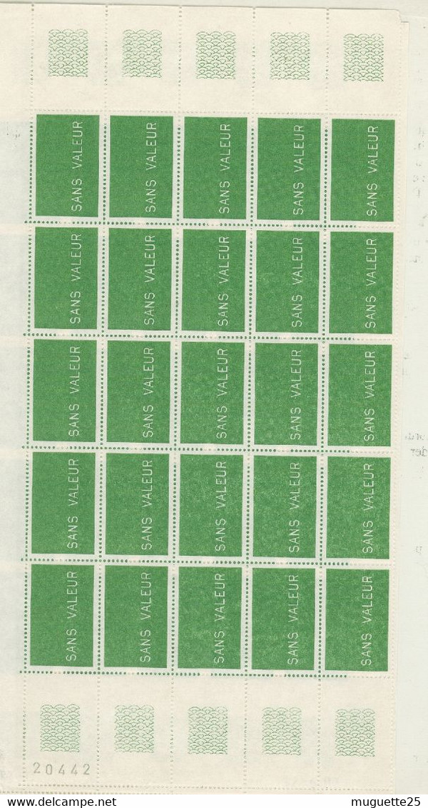 Timbres Fictifs émission De 1987 Impression En Taille Douce, C'est Le Seul FICTIF Gravé F239 - Finti