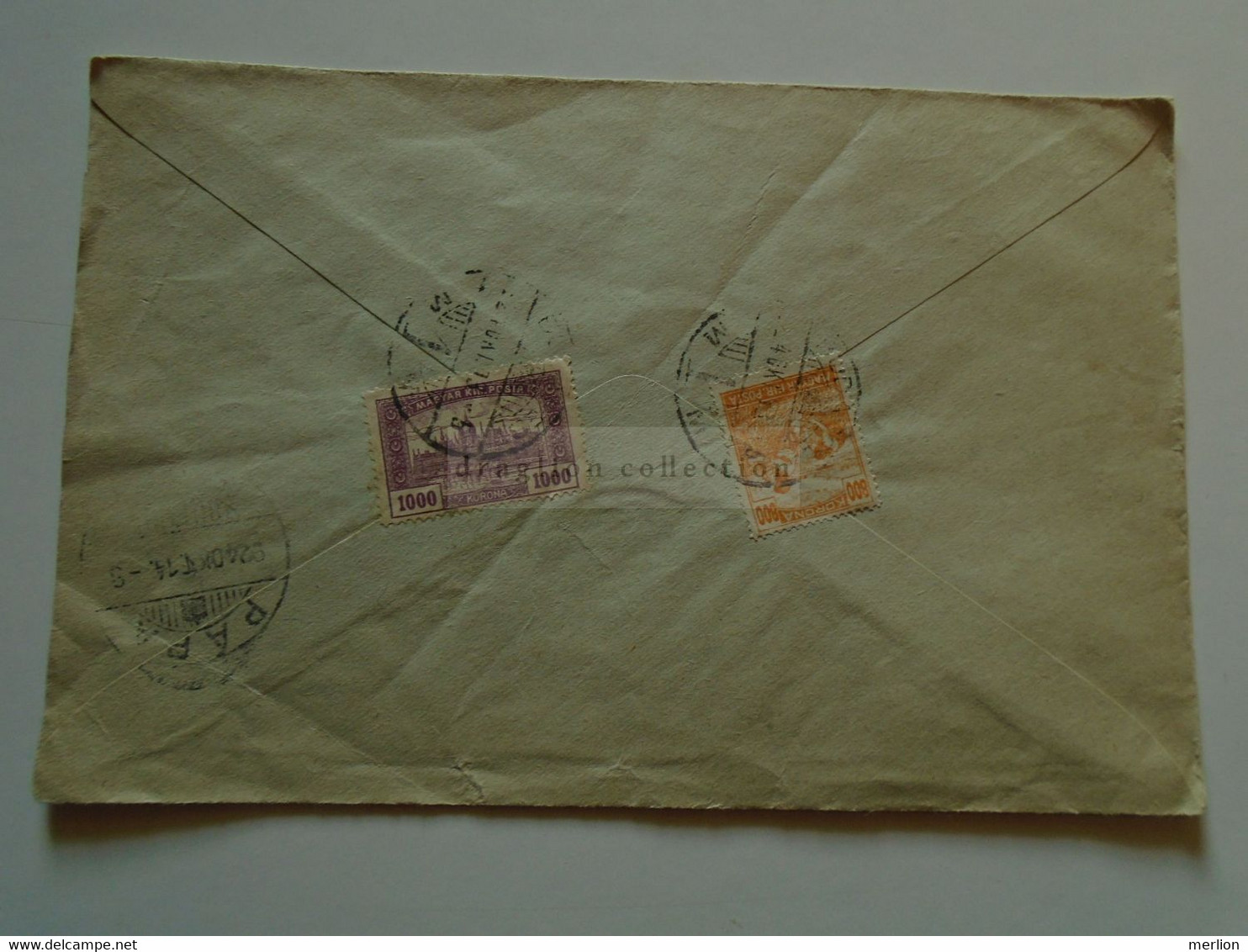 ZA343.1 Hungary -  Cover   1924     Sent  To  Czell Klára,  PÁPA    -  Cancel  Budapest - Otros & Sin Clasificación