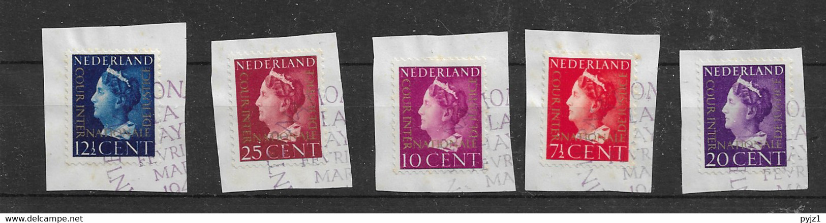 1947 USED Nederland Dienst D20-24 - Dienstmarken