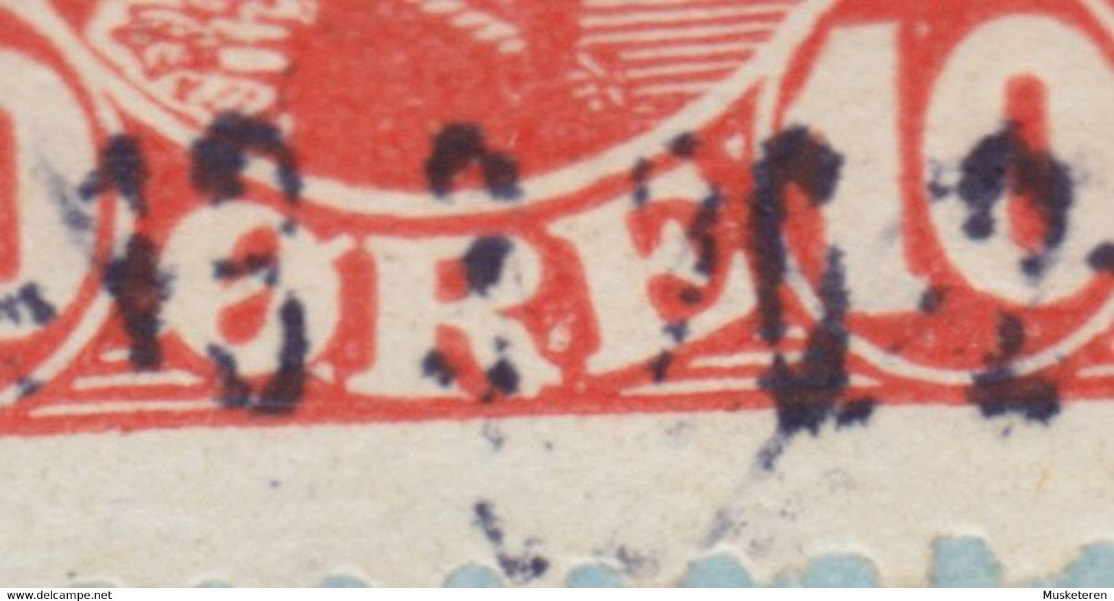 Denmark TMS Cds. 'KJØBENHAVN V. 1.' 1920 DEIR ATIEK Via DAMASCUS Syria ERROR Variety 'Ø.R.E' ' White Spots, SCARCE !! - Varietà & Curiosità