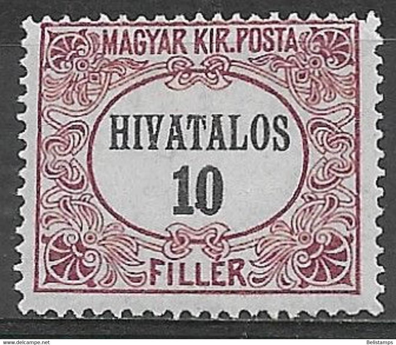 Hungary 1921. Scott #O1 (M) Official Stamp - Officials