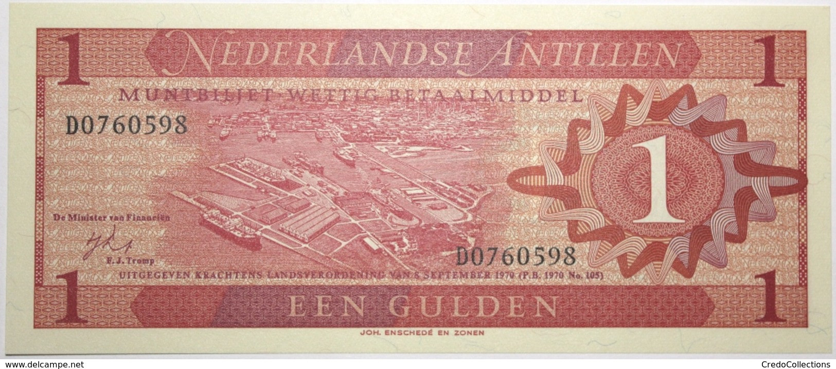 Antilles Néerlandaises - 1 Gulden - 1970 - PICK 20a - NEUF - Antilles Néerlandaises (...-1986)