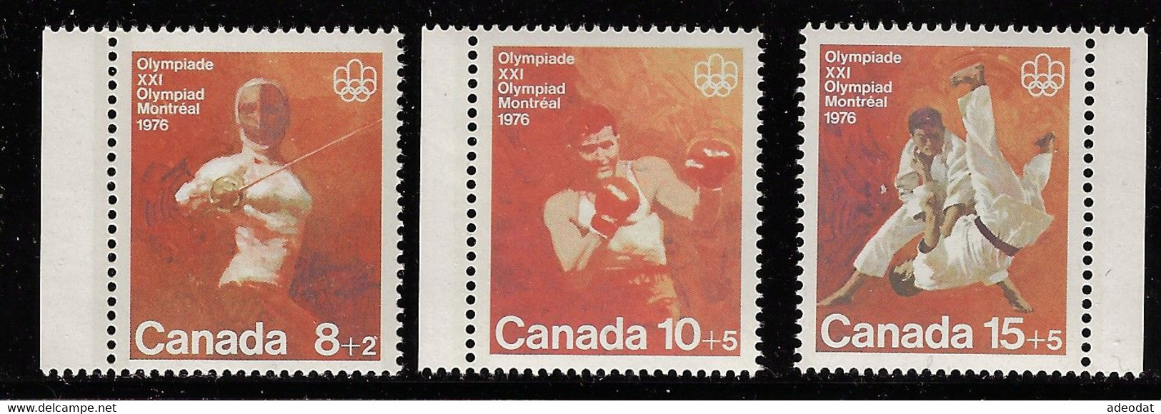 CANADA 1975 SEMI-POSTAL SCOTT B7 -B9** - Unused Stamps