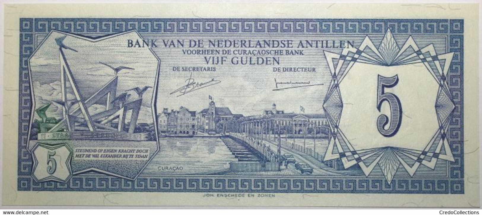 Antilles Néerlandaises - 5 Gulden - 1980 - PICK 15a - SPL - Niederländische Antillen (...-1986)