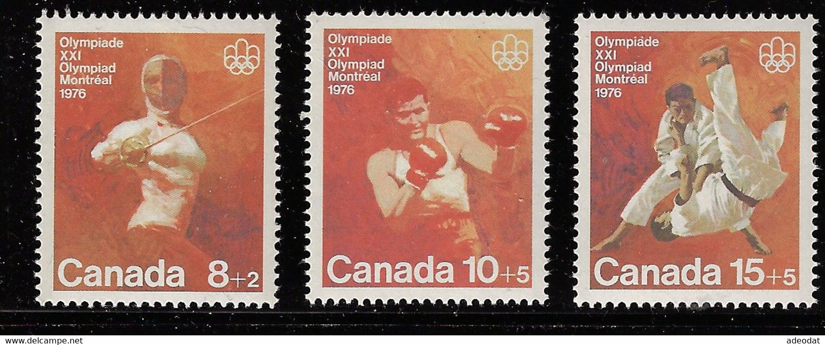 CANADA 1975 SEMI-POSTAL SCOTT B7 -B9** - Ungebraucht