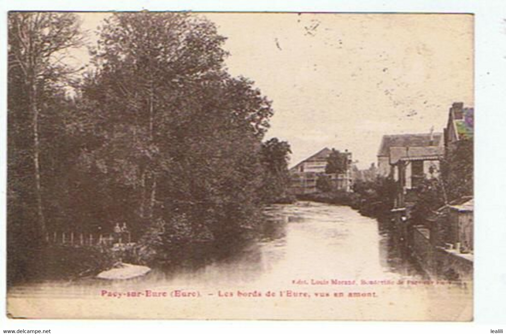 PACY SUR EURE * LES BORDS DE L'EURE VUS EN AMONT - Pacy-sur-Eure