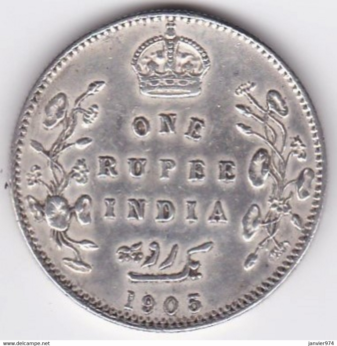 BRITISH INDIA. ONE RUPEE 1905. EDWARDS VII . ARGENT - Indien