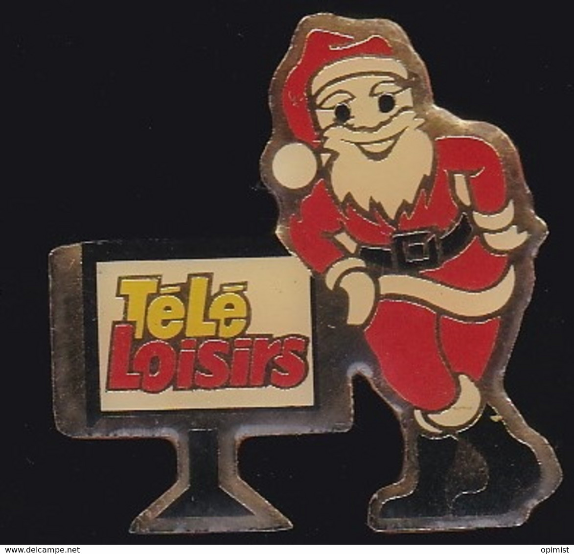 69542- Pin's. -magazine Télé Loisirs.Presse.Père Noel. - Natale