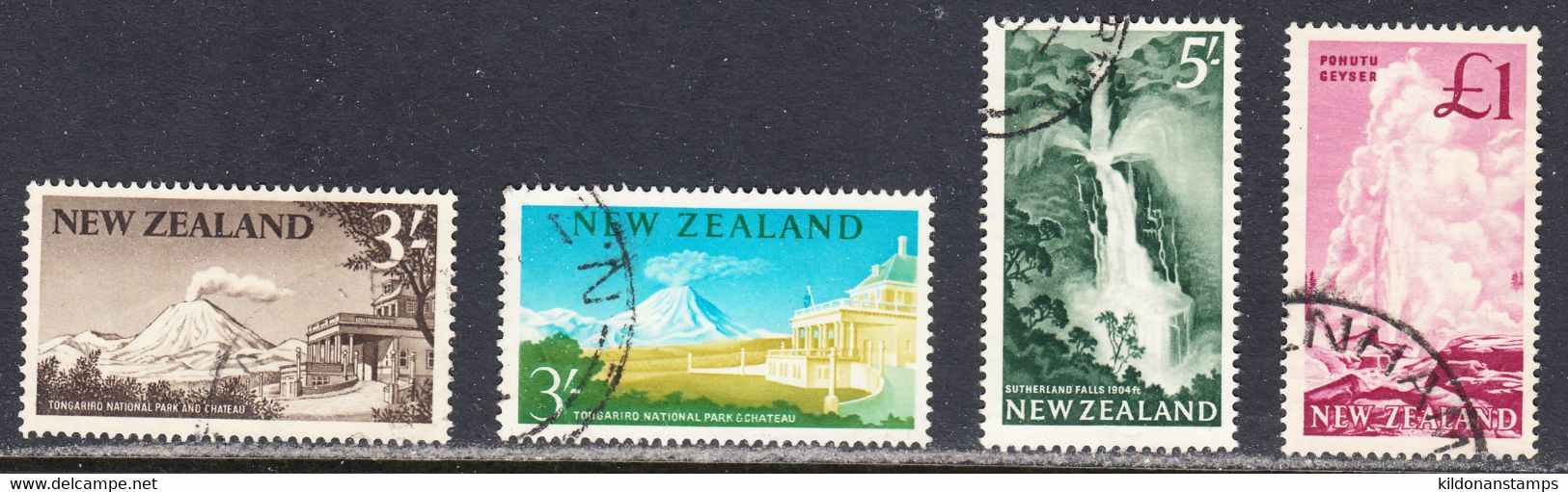 New Zealand 1960-66 Cancelled, Sc# ,SG 798-800,802 - Used Stamps