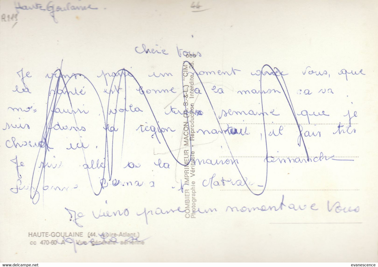 44 :  Haute Goulaine      ///  Ref.  Janv. 21 /// N° 14.792 - Haute-Goulaine