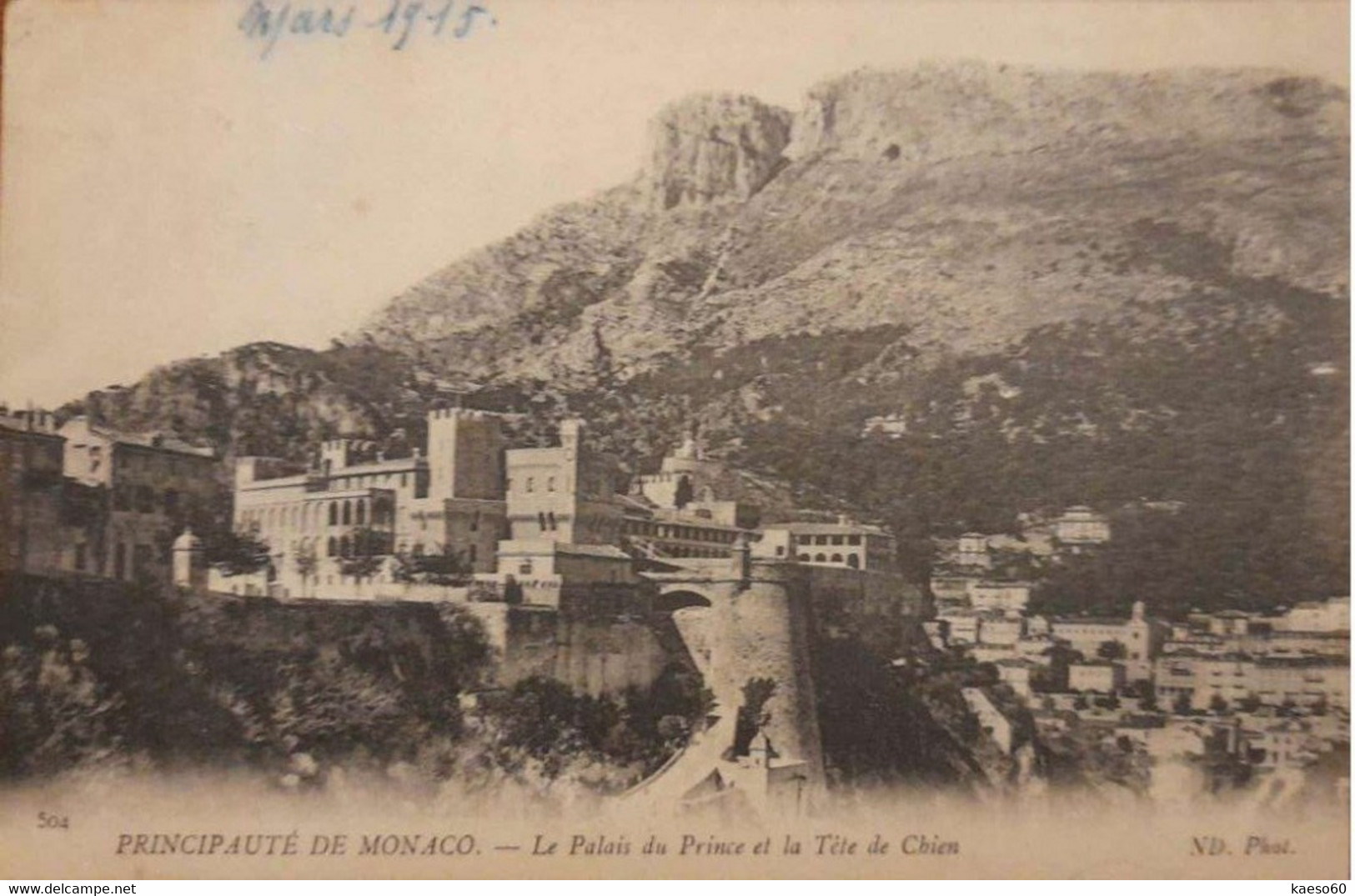 Monaco - Lot De 3 Cartes - Les Jardins - Le Palais Du Prince Et La Tête De Chien - Monte-Carlo, La Condamine,  Le Rocher - Sammlungen & Lose