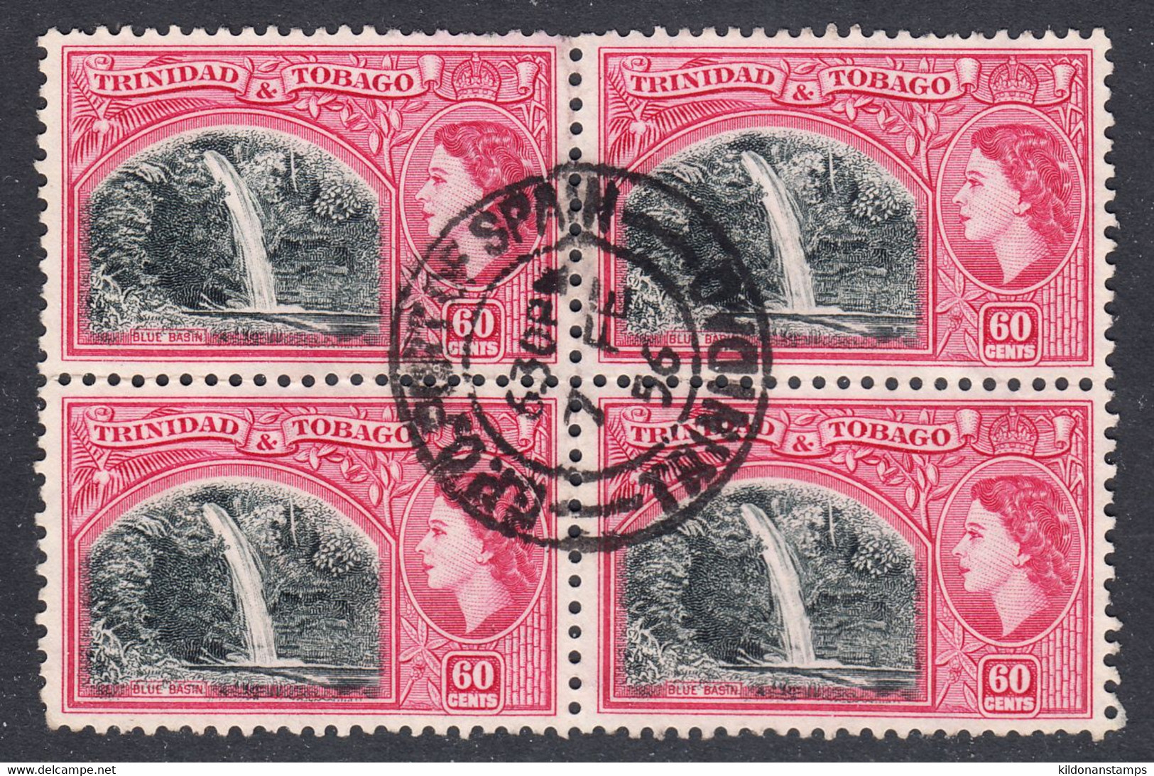 Trinidad & Tobago 1953 Cancelled, Block, Sc# 81,SG 276 - Trinidad & Tobago (...-1961)