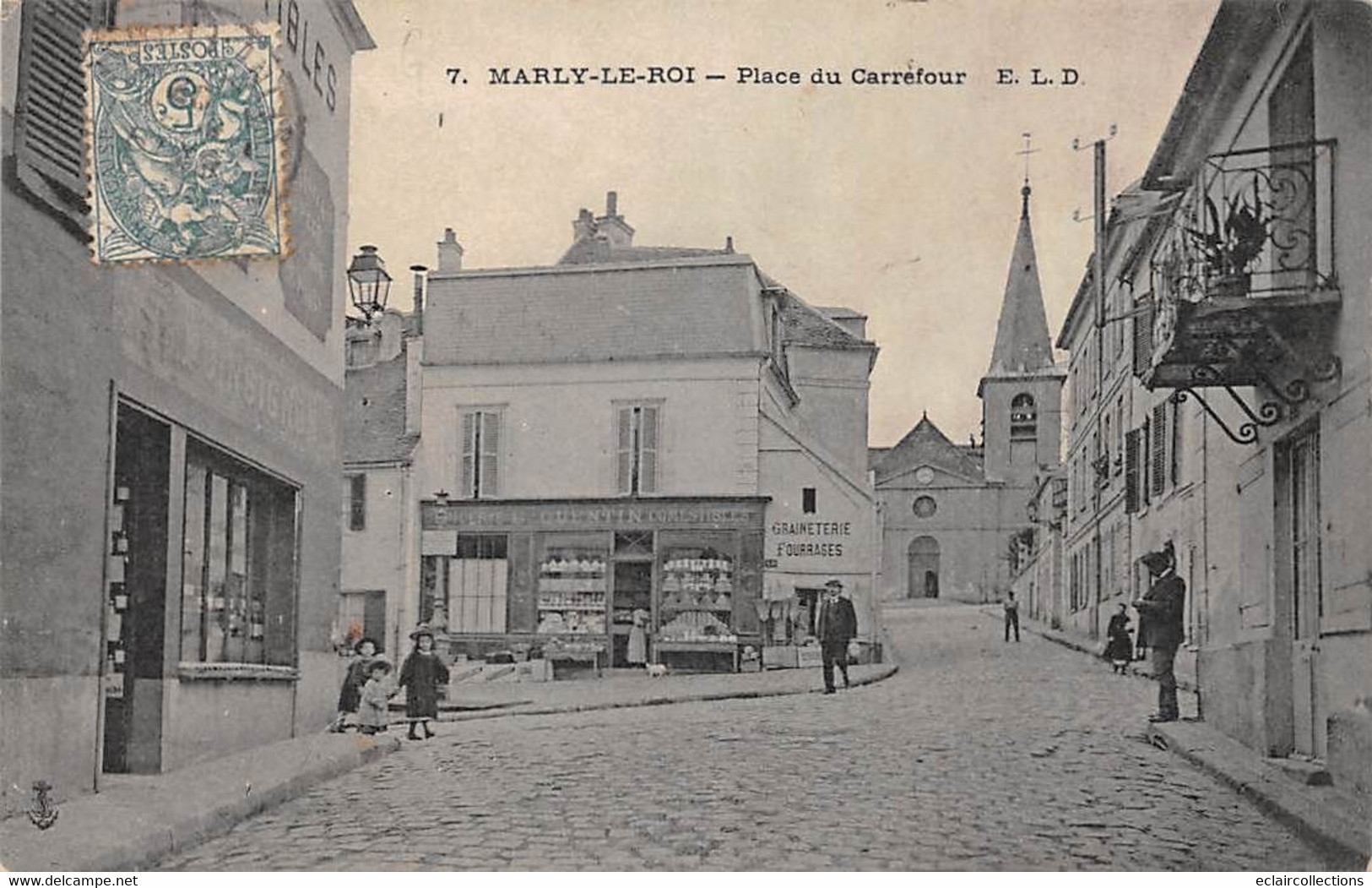Marly Le Roi          78        Place Du Carrefour. Commerces     (voir Scan) - Marly Le Roi