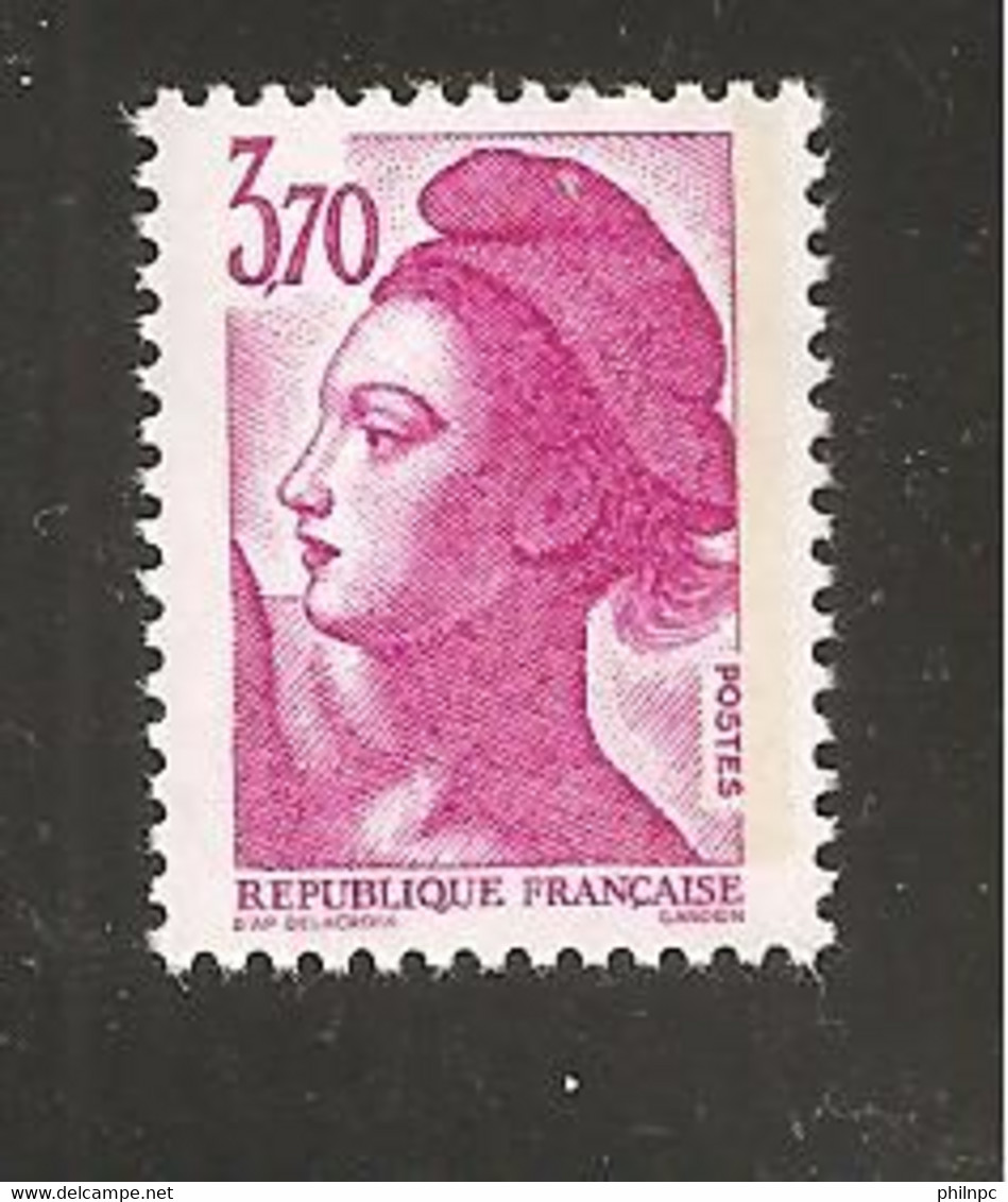 France, 2486a, Barre Phosphorescente à Droite, Neuf **, TTB, Liberté De Gandon - 1982-1990 Liberty Of Gandon