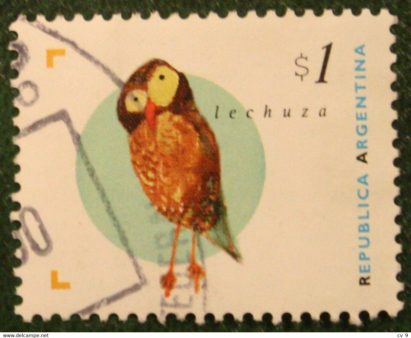 1$ Owl Eule Bird Vogel Oiseau Pajaro 1995 Mi 2266 Yv 1889 Gestempelt Used Oblitere ARGENTINA ARGENTINE ARGENTINIE - Used Stamps