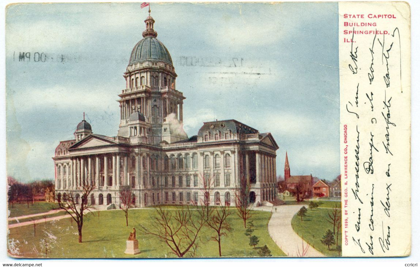 STATE CAPITOL BUILDING SPRINGFIELD ILLIMOIS  -  1911. - Springfield – Illinois