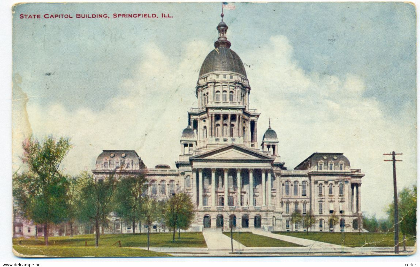 STATE CAPITOL BUILDING SPRINGFIELD ILLIMOIS (1)  -  1911. - Springfield – Illinois