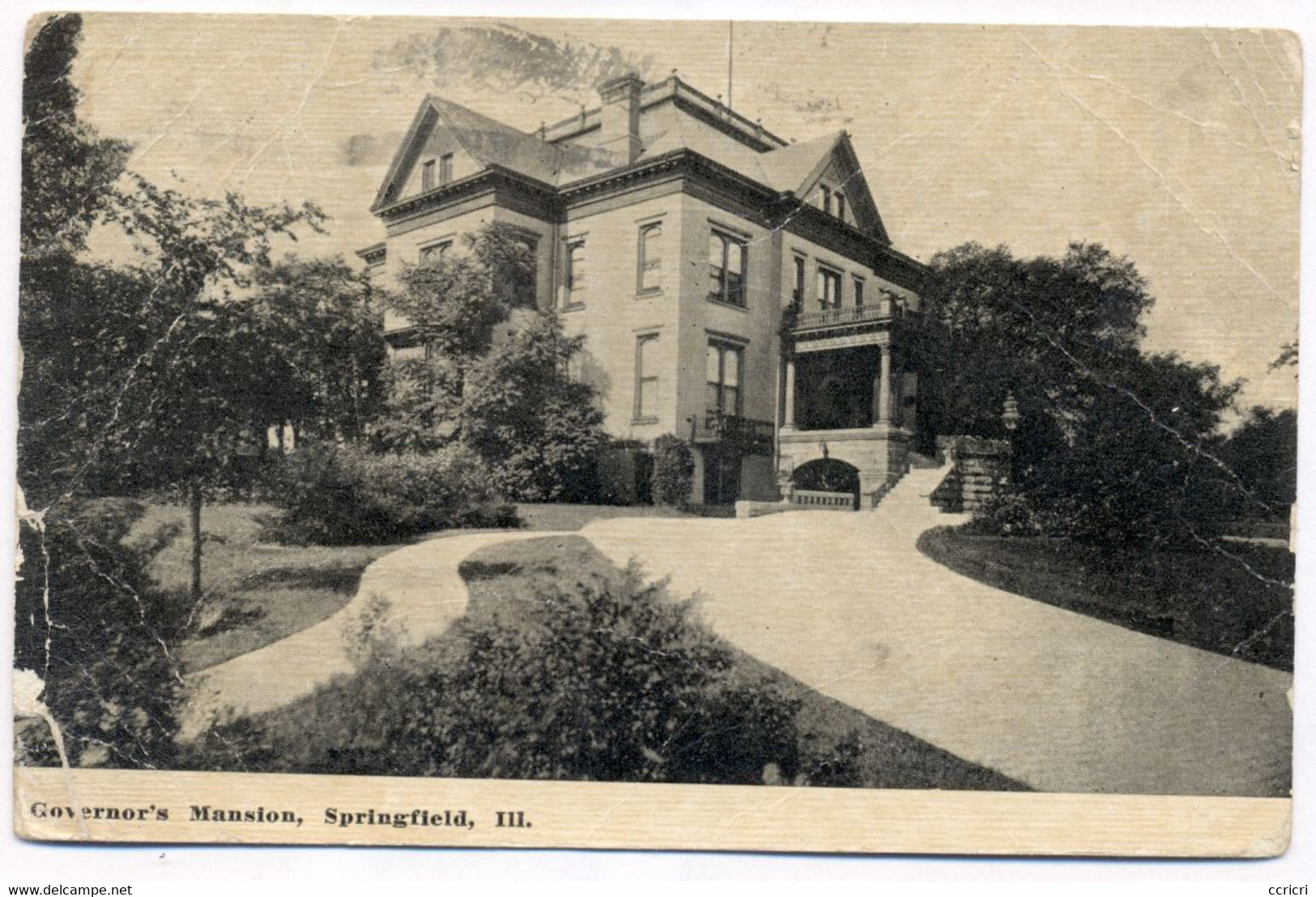 Governor's Mansion  -  Springfield  -   ILLINOIS  -  1911. - Springfield – Illinois