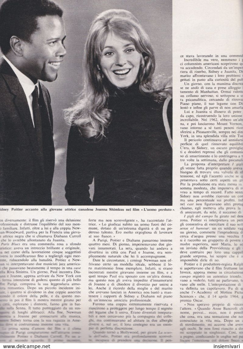 (pagine-pages)SIDNEY POITIER  Grazia1969/1501. - Otros & Sin Clasificación