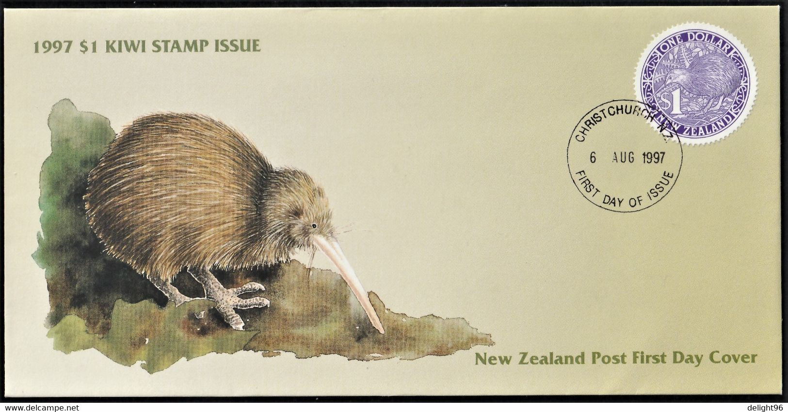 1997 New Zealand Round Kiwi FDC Set - Kiwis