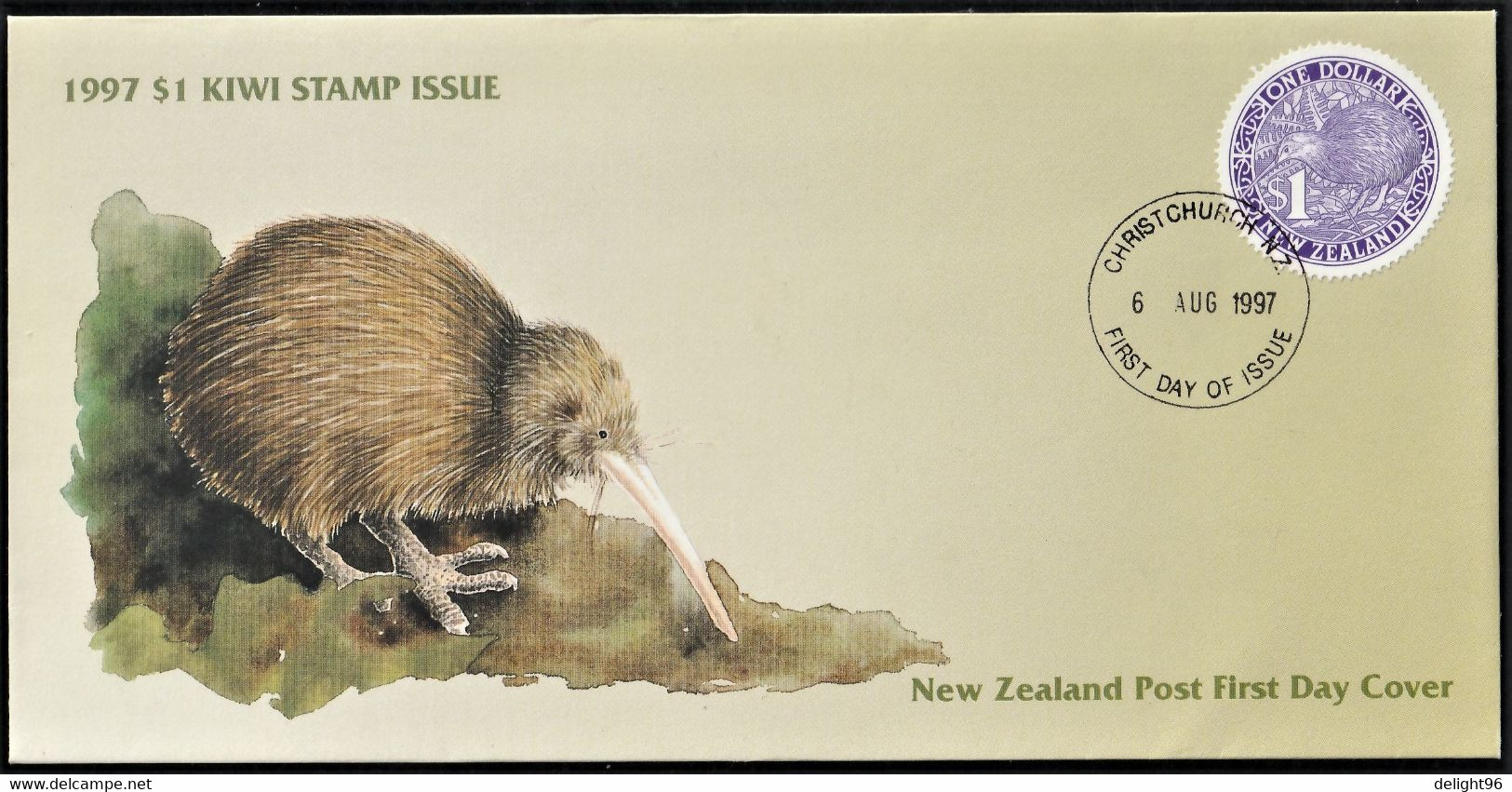1997 New Zealand Round Kiwi FDC Set - Kiwi