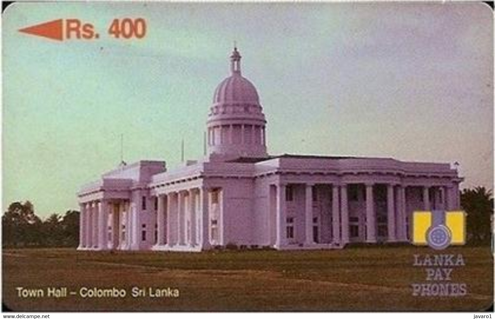 SRILANKA : 15A Rs400 Town Hall - Colombo USED - Sri Lanka (Ceilán)